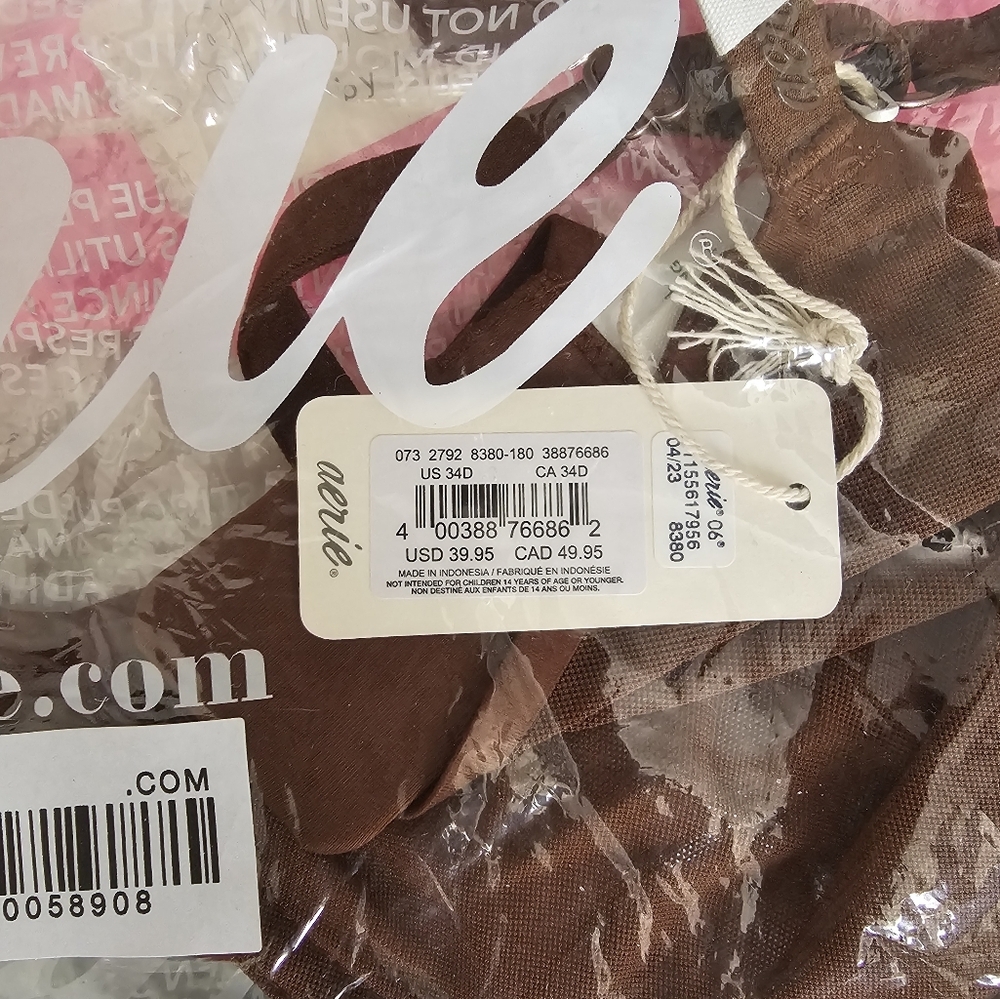 BUNDLE LOT of 4 34D aerie Smoothez Balconette Sheer Mesh Bras NWT! - Picture 4 of 8
